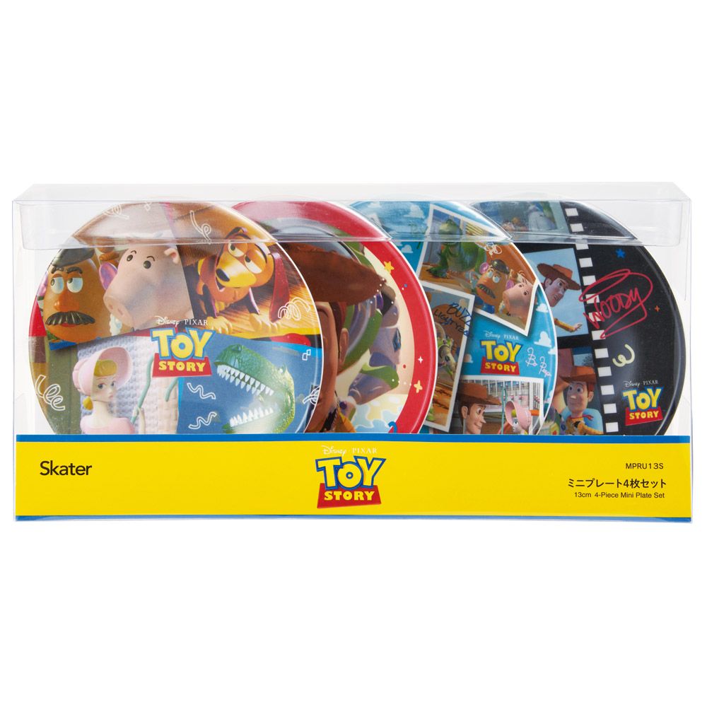 スケーター メラミン ミニプレート 4枚セット 13cm 皿 お皿 キャラクター skater MPRU13S トイストーリー ファイナルフレーム トイ・ストーリー 男の子 女の子【取り皿 丸皿 食器】
