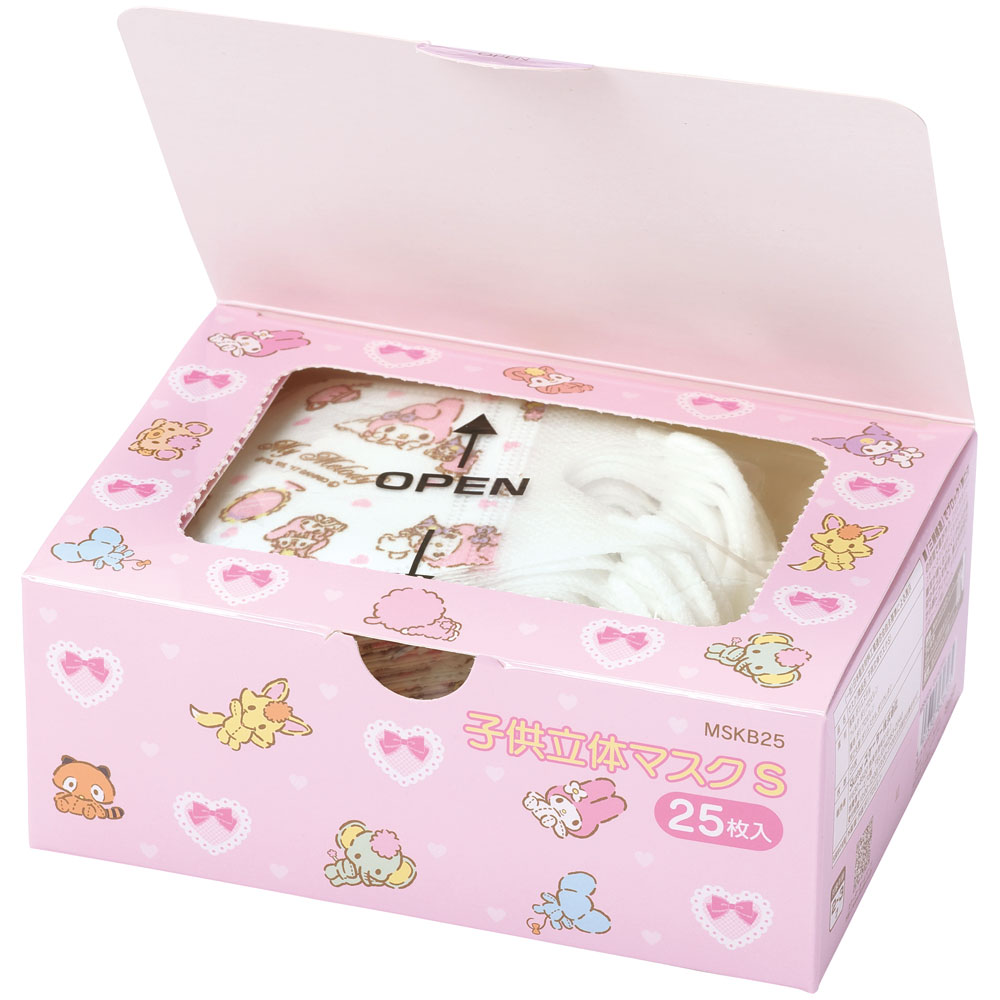 子供立体マスク Sサイズ/25枚入りマイメロディ/MSKB25_4973307626265