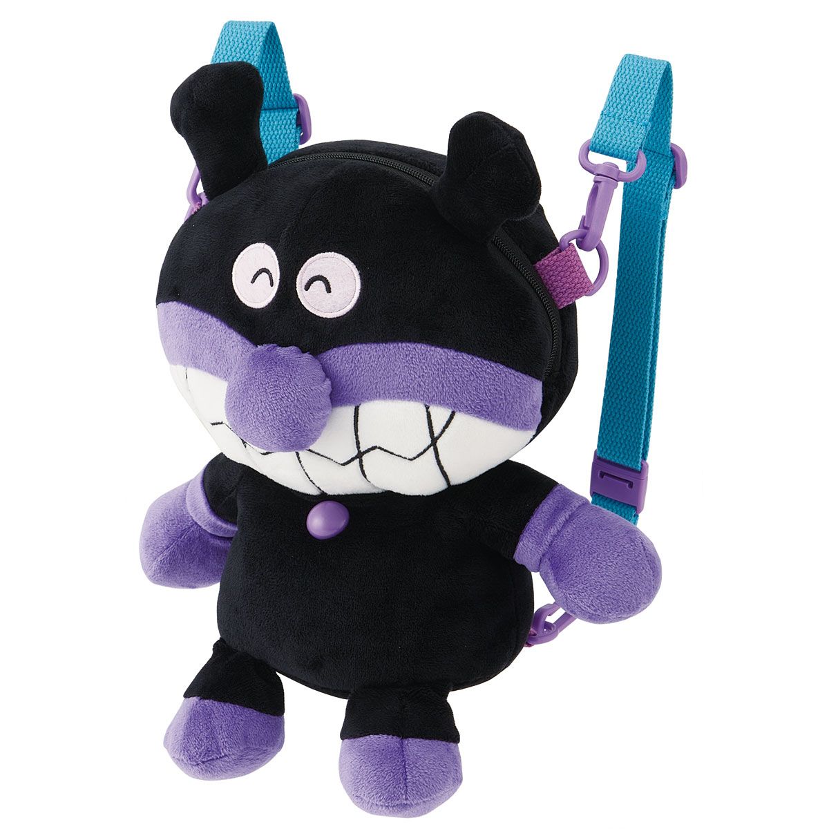 スケーター ばいきんまん ぬいぐるみ リュック キャラクター 子供 リュックサック かわいい skater NRYU1 アンパンマン あんぱんまん【子ども キッズ こども 可愛い ファスナー 3WAY】