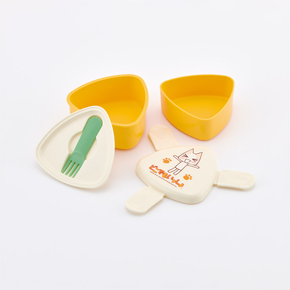 抗菌 三角 おにぎり 型 お弁当箱 2段 弁当箱 二段  おにぎり ケース おかず おにぎり弁当箱 子供 skater スケーター ONWT1AG PlayStation(どこでもいっしょ)