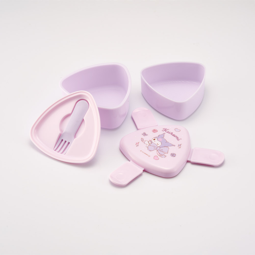 抗菌 三角 おにぎり お弁当箱 二段 500ml レンジ対応 かわいい 子供 スケーター skater ONWT1AG クロミ クロミちゃん 女の子 女子