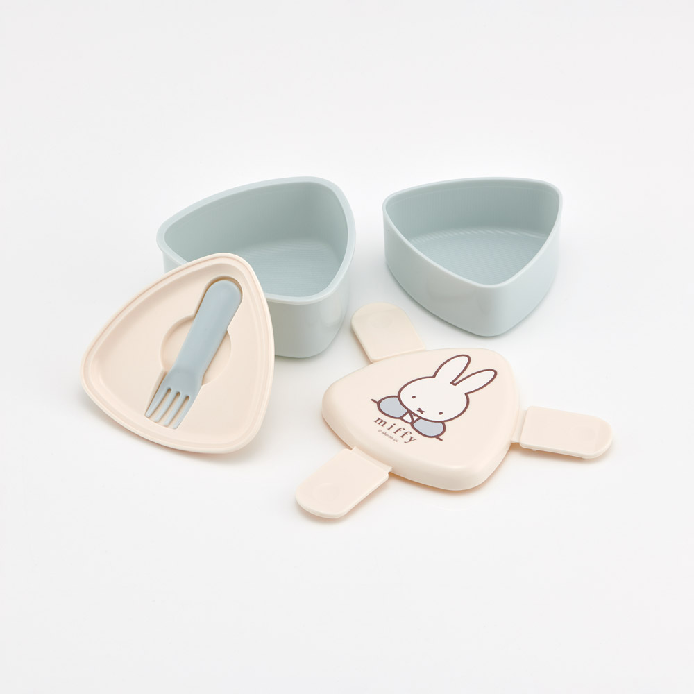 抗菌 三角 おにぎりケース 二段 500ml レンジ対応 かわいい 子供 スケーター skater ONWT1AG ミッフィー Miffy うさこちゃん 女の子 女性