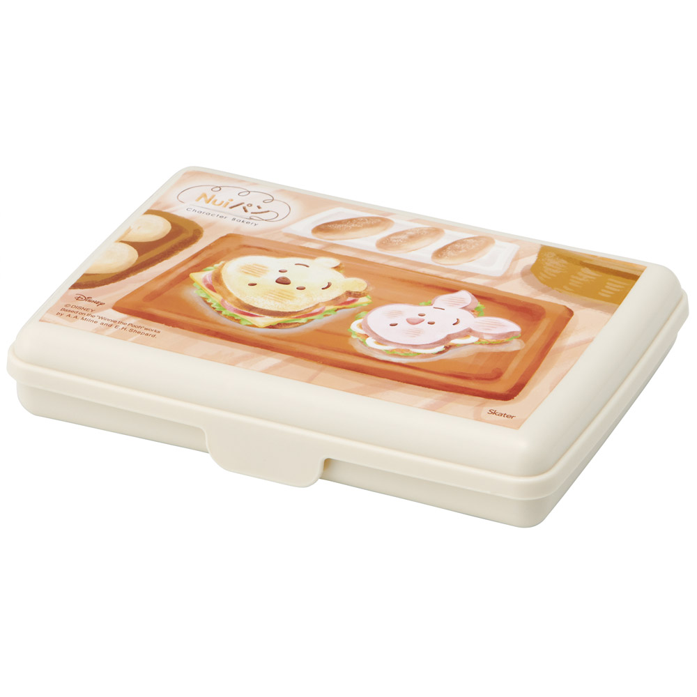 スケーター サンドイッチケース 折りたたみ 折り畳み 弁当箱 お弁当 日本製 サンドウィッチ skater OS1 Nuiパン ぬいパン ぬいぱん ヌイパン ディズニー【サンドイッチ ケース ランチ 1段 おしゃれ かわいい ピクニック】