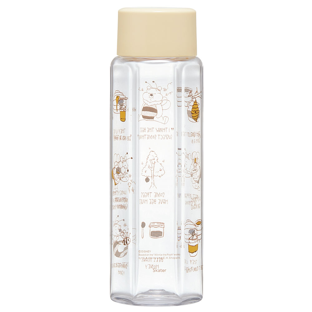 六角形 水筒 プラスチック 250ml ブロー ボトル 大人 キッズ 子供 直飲み 透明 スケーター skater PDH3 くまのプーさん プーさん Pooh 女性 レディース