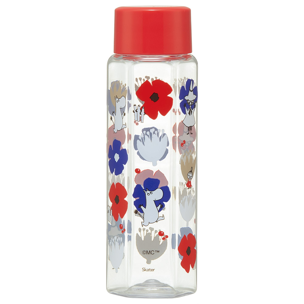 六角形 水筒 プラスチック 250ml ブロー ボトル 大人 キッズ 子供 直飲み 透明 スケーター skater PDH3 ムーミン Moomin リトルミイ 女性 レディース