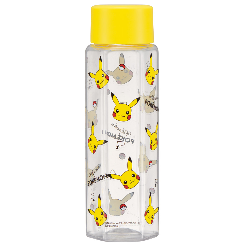 六角形 プラスチック マグ 水筒 250ml 直飲み ウォーターボトル 透明 キャラクター skater スケーター PDH3 ポケットモンスター ポケモン ピカチュウ 男の子
