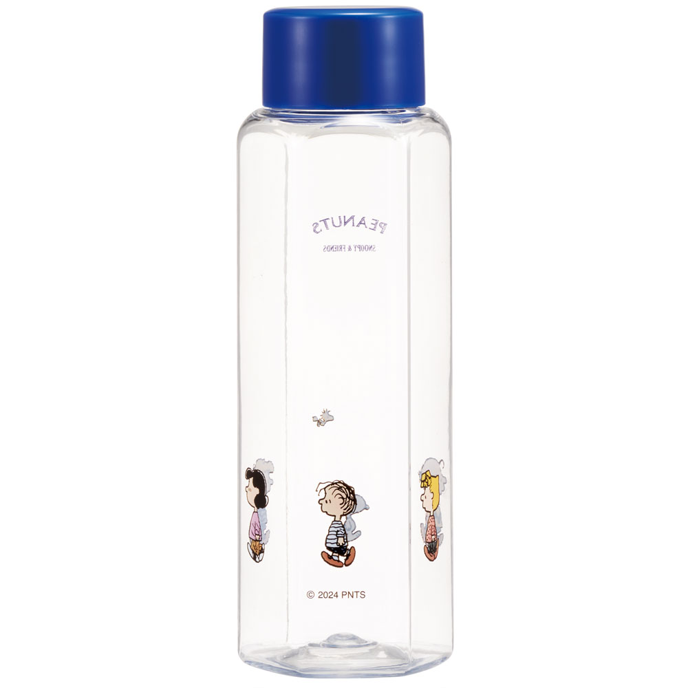 六角形 水筒 プラスチック 350ml ブロー ボトル 大人 キッズ 子供 直飲み 透明 スケーター skater PDH4 スヌーピー SNOOPY ピーナッツ 女性 レディース