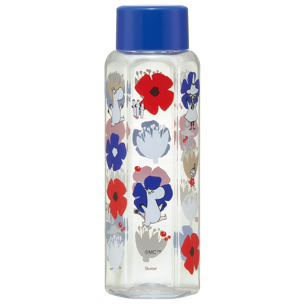 六角形 水筒 プラスチック 350ml ブロー ボトル 大人 キッズ 子供 直飲み 透明 スケーター skater PDH4 ムーミン Moomin リトルミイ 女性 レディース