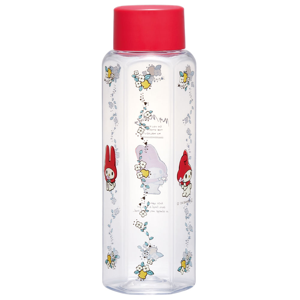 六角形 水筒 プラスチック 350ml ブロー ボトル 大人 キッズ 子供 直飲み 透明 スケーター skater PDH4 マイメロディ マイメロ サンリオ 女の子 女子