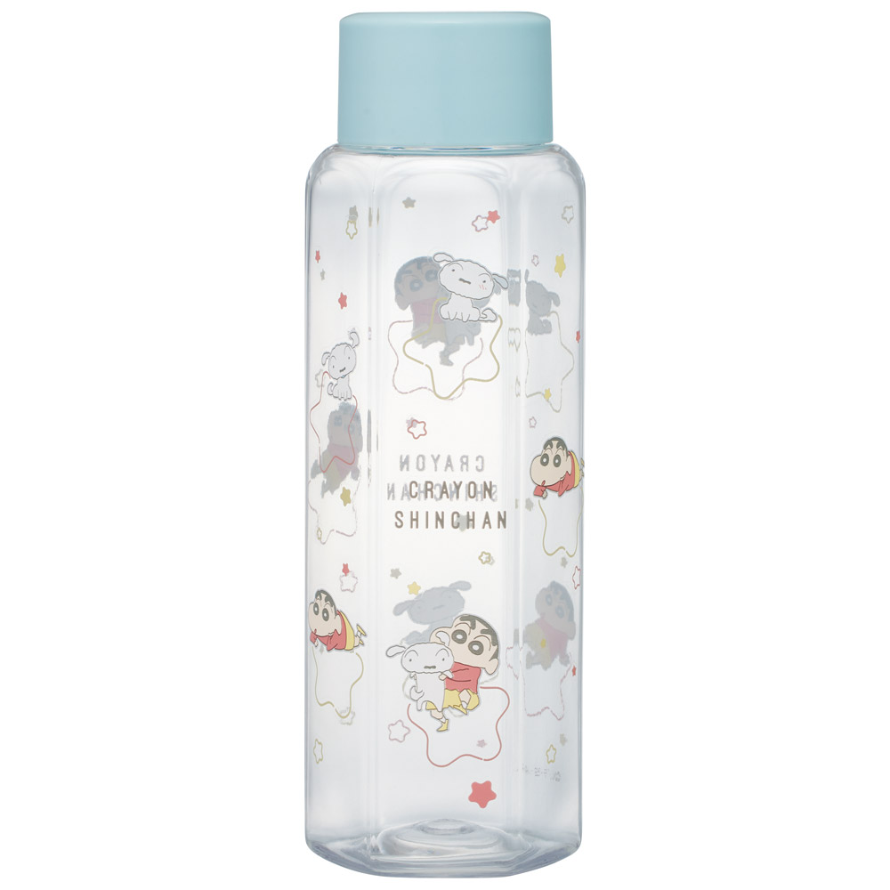 スケーター 六角形 プラスチック マグ 水筒 350ml 直飲み ウォーターボトル 透明 キャラクター skater PDH4 クレヨンしんちゃん クレしん 男の子 女の子【クリア ボトル クリアボトル マグボトル おしゃれ】