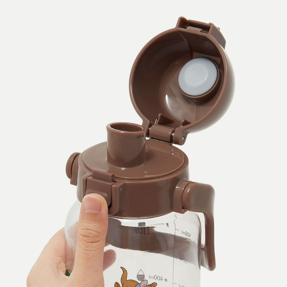 ドリンク マーカー ボトル 1000ml 1L 水筒 直飲み 水分補給 メモリ付き 透明 スケーター skater PDMK10 くまのプーさん プーさん Pooh 女性 レディース