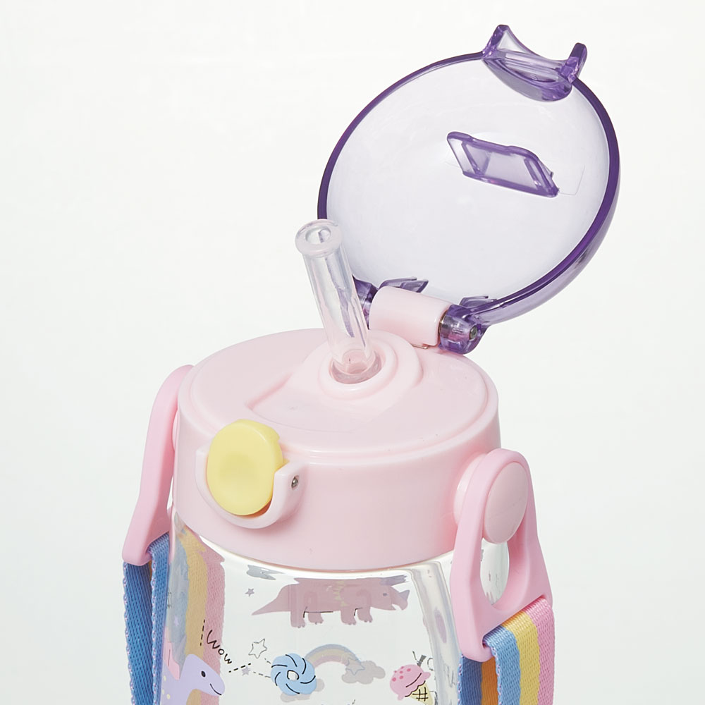 ワンプッシュストローボトル 480ml ハッピー&スマイルレインボー/PDSH5_4973307646287