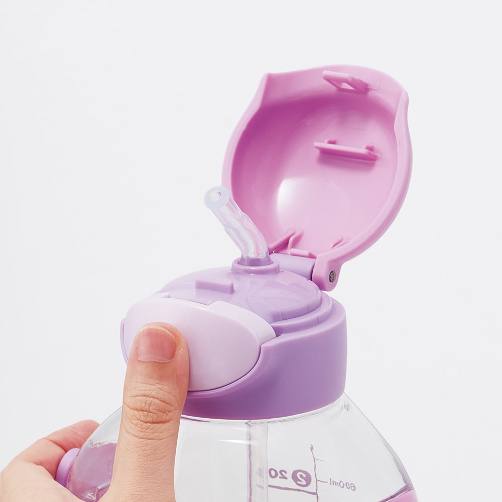 【送料無料】ワンプッシュ ストロー ボトル 水筒 780ml キッズ 子供 キャラクター かわいい スケーター skater PDSH8DX クロミ クロミちゃん サンリオ 女の子 女子