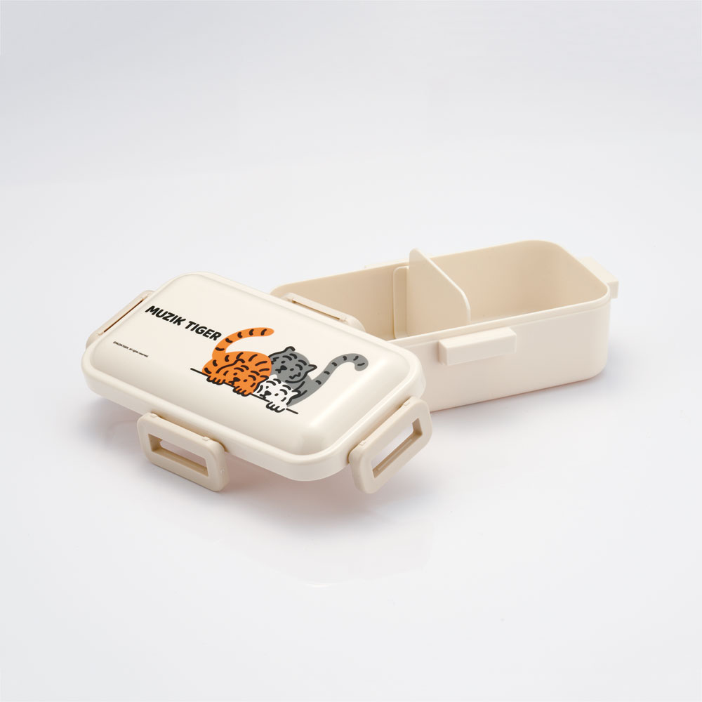 おかずがつぶれにくい 抗菌ふわっと弁当箱 1段/530ml MUZIKTIGER/PFLB6AG_4973307673016