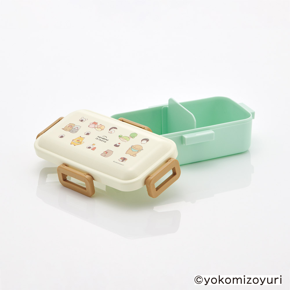 おかずがつぶれにくい 抗菌ふわっと弁当箱 1段/530ml なんでもいきもの/PFLB6AG_4973307693670