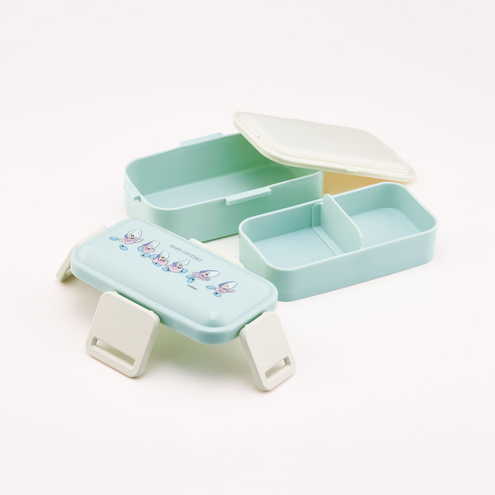 おかずがつぶれにくい抗菌ふわっとフタ弁当箱 2段/600ml ヤングオイスター/PFLW4AG_4973307670299