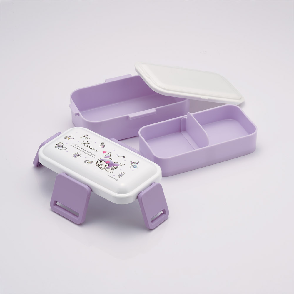 おかずがつぶれにくい抗菌ふわっとフタ弁当箱 2段/600ml クロミ 水彩コスメ/PFLW4AG_4973307688218