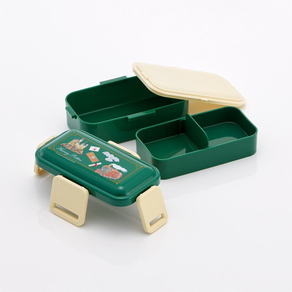弁当箱 大人 子供 二段 仕切り 食洗機 レンジ 対応 小学生 600ml かわいい スケーター skater PFLW4AG 抗菌 ハリーポッター ハリー・ポッター ホグワーツ【レディース 4点ロック お弁当箱 ドーム型 子ども キッズ 漏れない】
