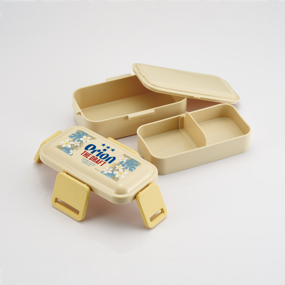 おかずがつぶれにくい抗菌ふわっとフタ弁当箱 2段/600ml オリオンビール/PFLW4AG_4973307695469