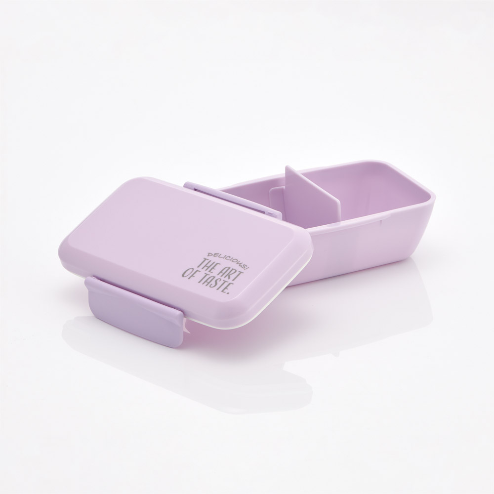 弁当箱 1段 530ml べんとう箱 お弁当箱 大人 食洗機対応 レンジ対応 抗菌 skater スケーター PFTY5AG ニュアンスカラー パープル