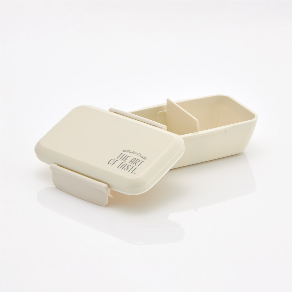 弁当箱 1段 530ml べんとう箱 お弁当箱 大人 食洗機対応 レンジ対応 抗菌 skater スケーター PFTY5AG ニュアンスカラー ベージュ