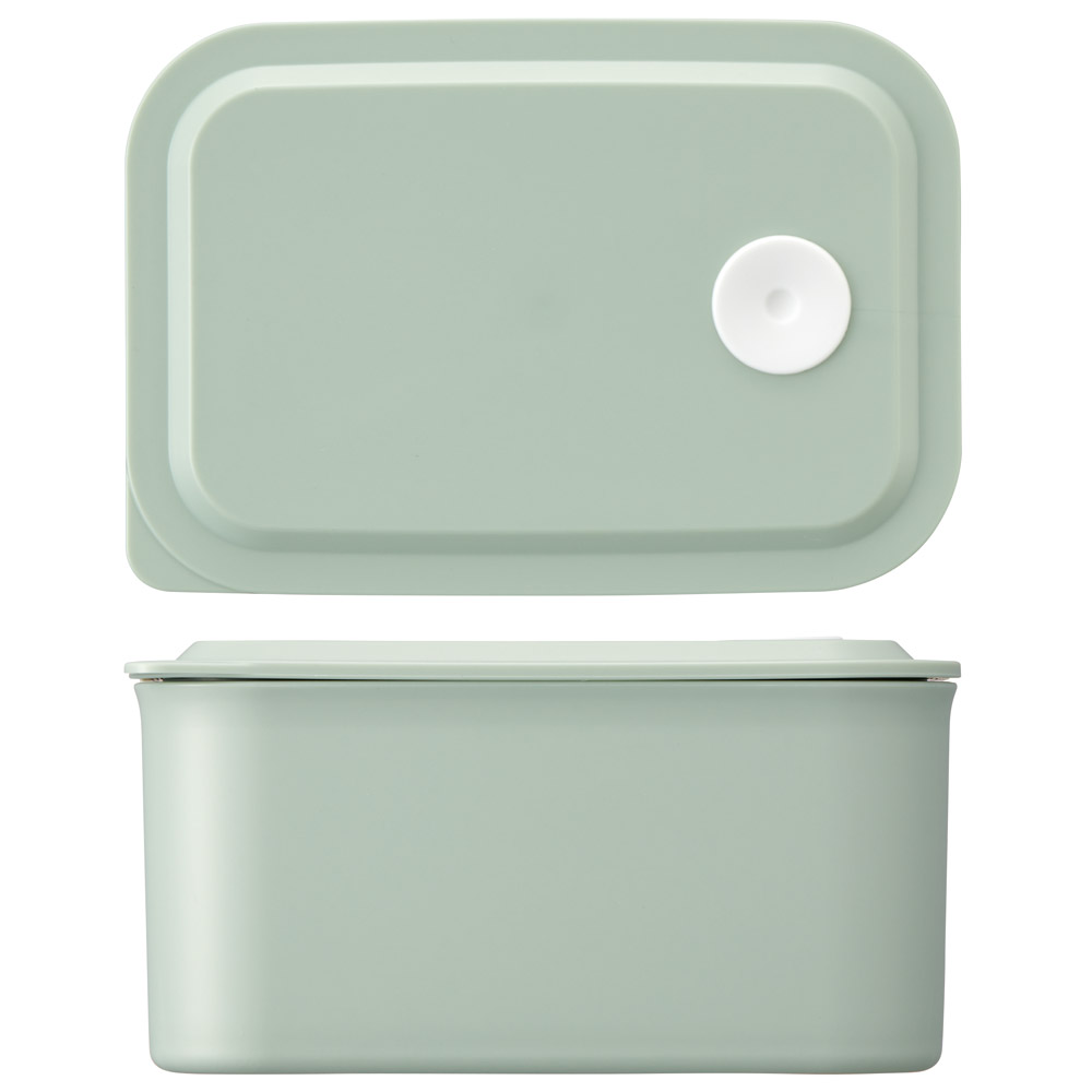 行楽 ランチ ケース S 320ml 1段 お弁当箱 弁当 ランチボックス バイオマス スケーター skater PL32B セピア カラー グリーン 緑 みどり