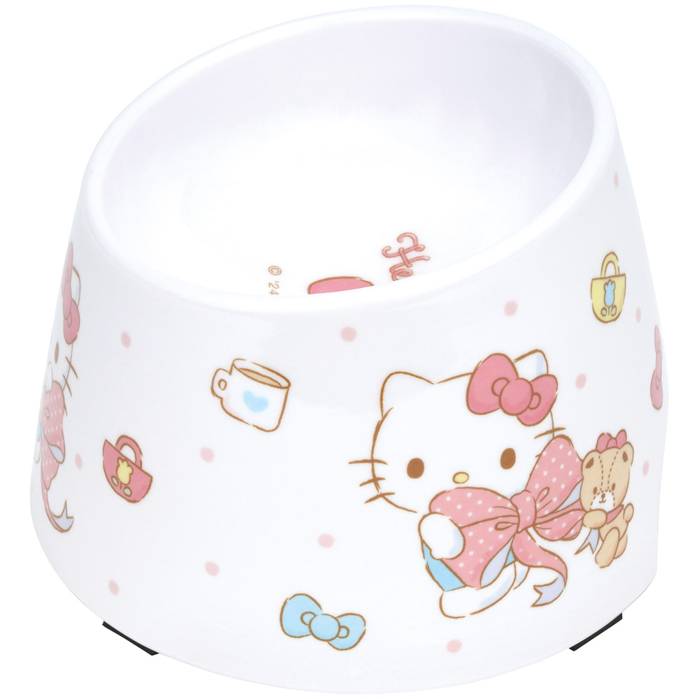 メラミン製 フード ボウル ペット 食器 エサ 犬 わんちゃん メラミン キャラクター スケーター skater PMFB1 キティ ハローキティ キティちゃん 女の子【いぬ 餌 エサ 皿 ワンちゃん】