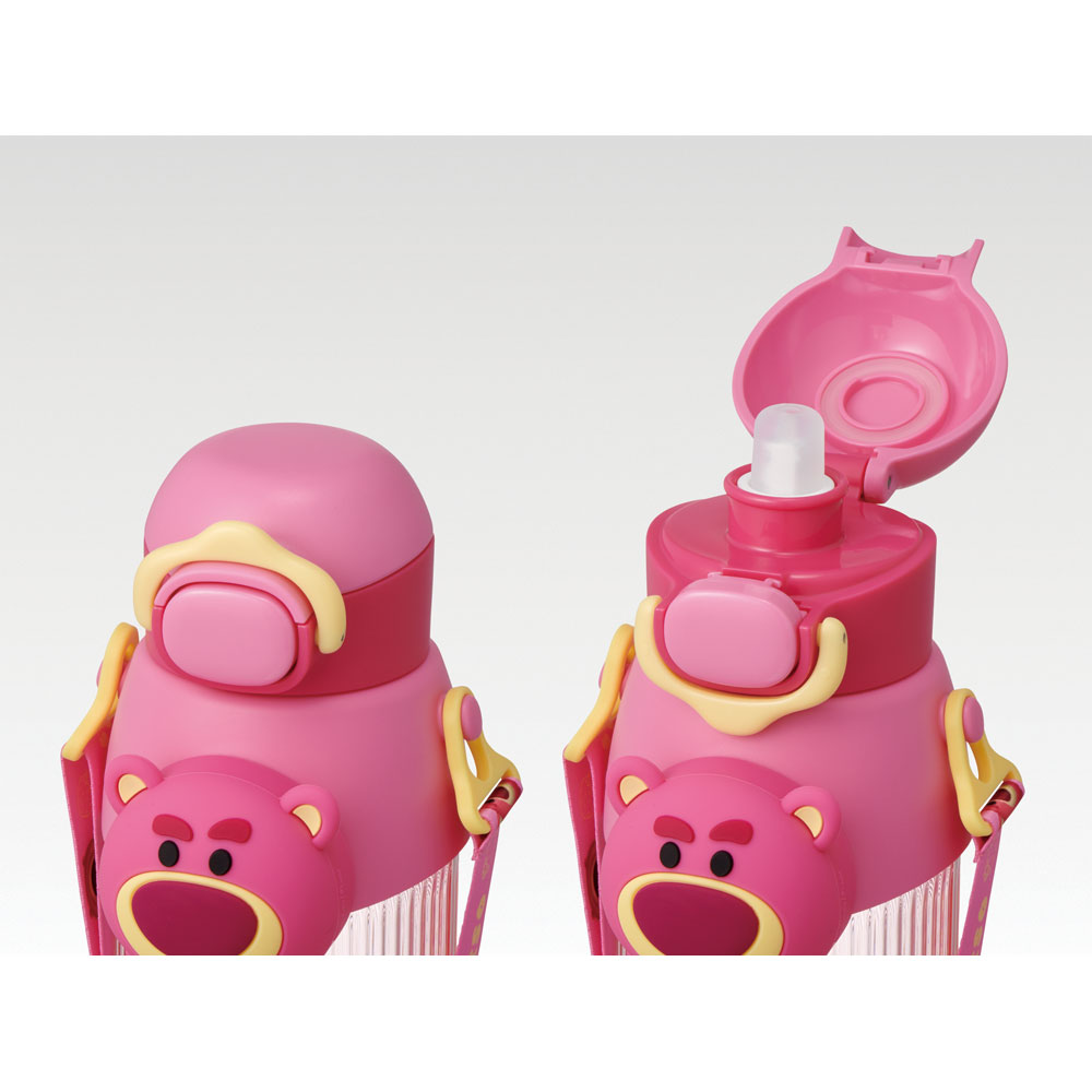 【送料無料】立体 マスコット 付き ストロー ボトル 水筒 590ml 子供 キッズ かわいい スケーター skater PMSHP6 ディズニー ツムツム ロッツォ Disney 男の子 女の子