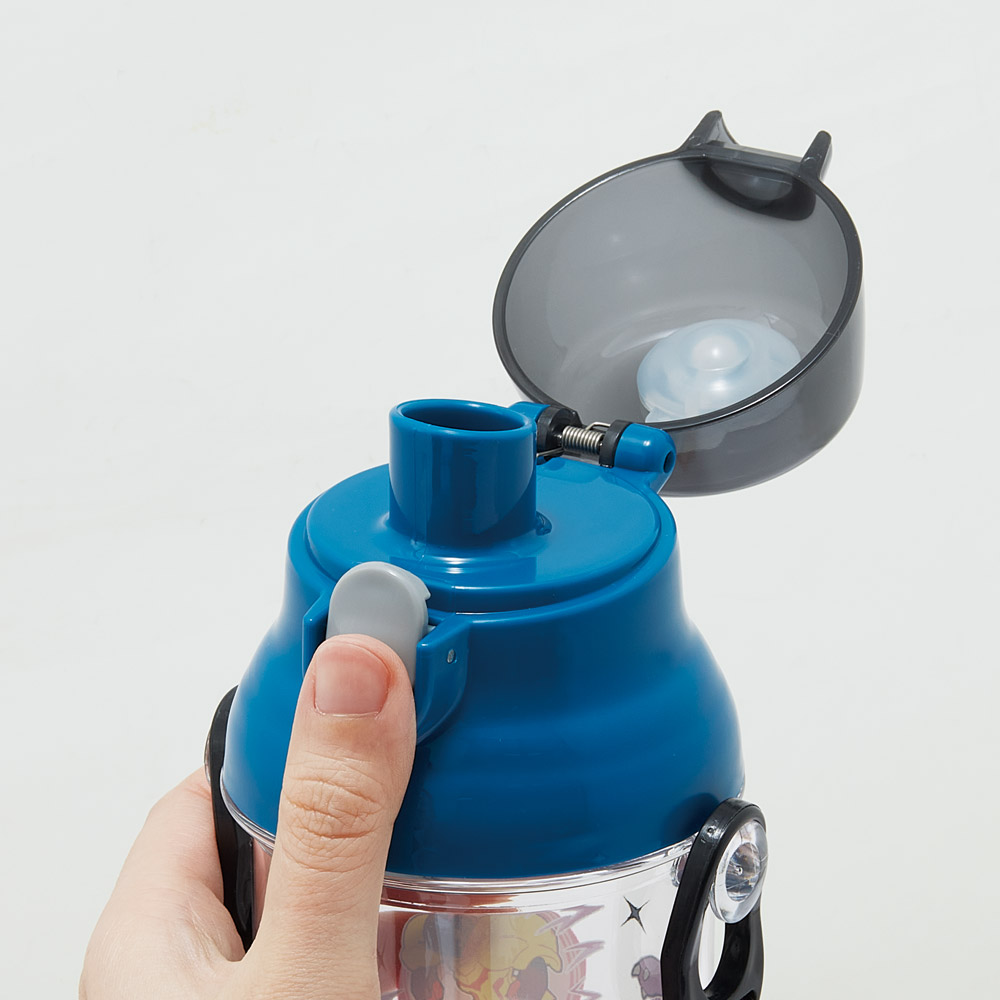 水筒 キッズ ワンタッチ プラスチック 直飲み クリア ボトル 480ml skater スケーター PSB5TR 透明 ポケットモンスター 25年 ポケモン ピカチュウ 男の子