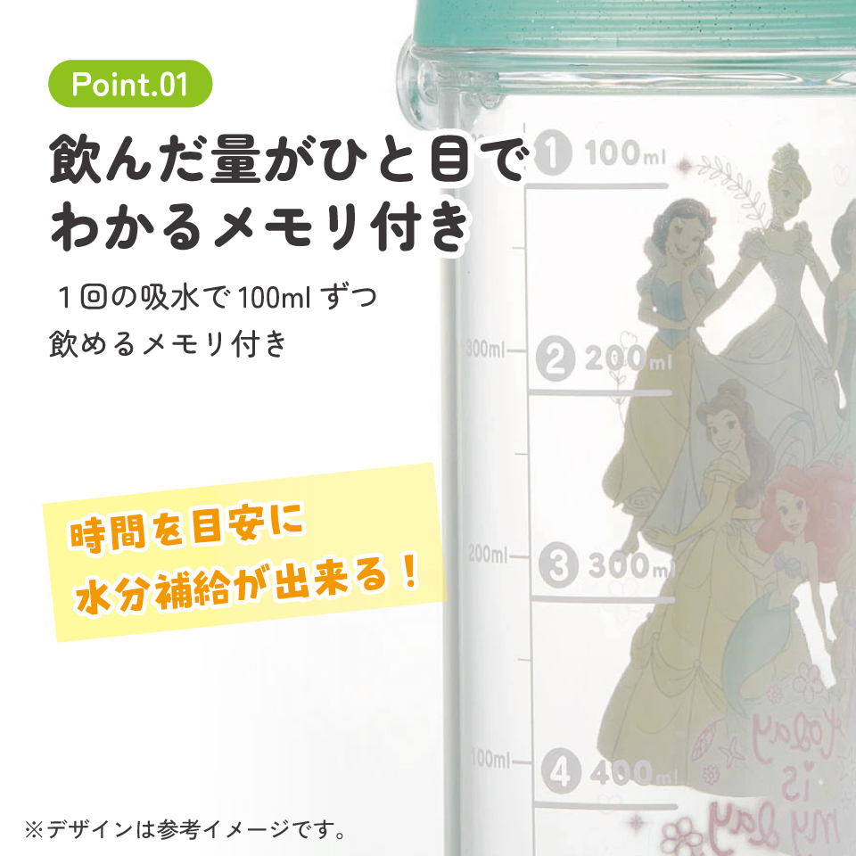 健康クリアマーカーボトル 480ml プリンセス23/PSB5TRC_4973307651472