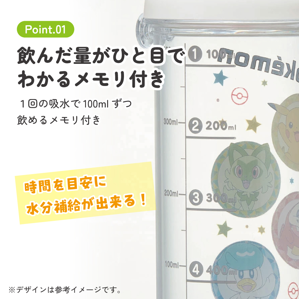 健康クリアマーカーボトル 480ml ポケモン23N/PSB5TRC_4973307652776