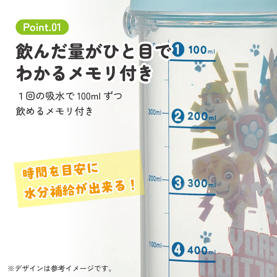 健康クリアマーカーボトル 480ml パウ・パトロール23/PSB5TRC_4973307653209