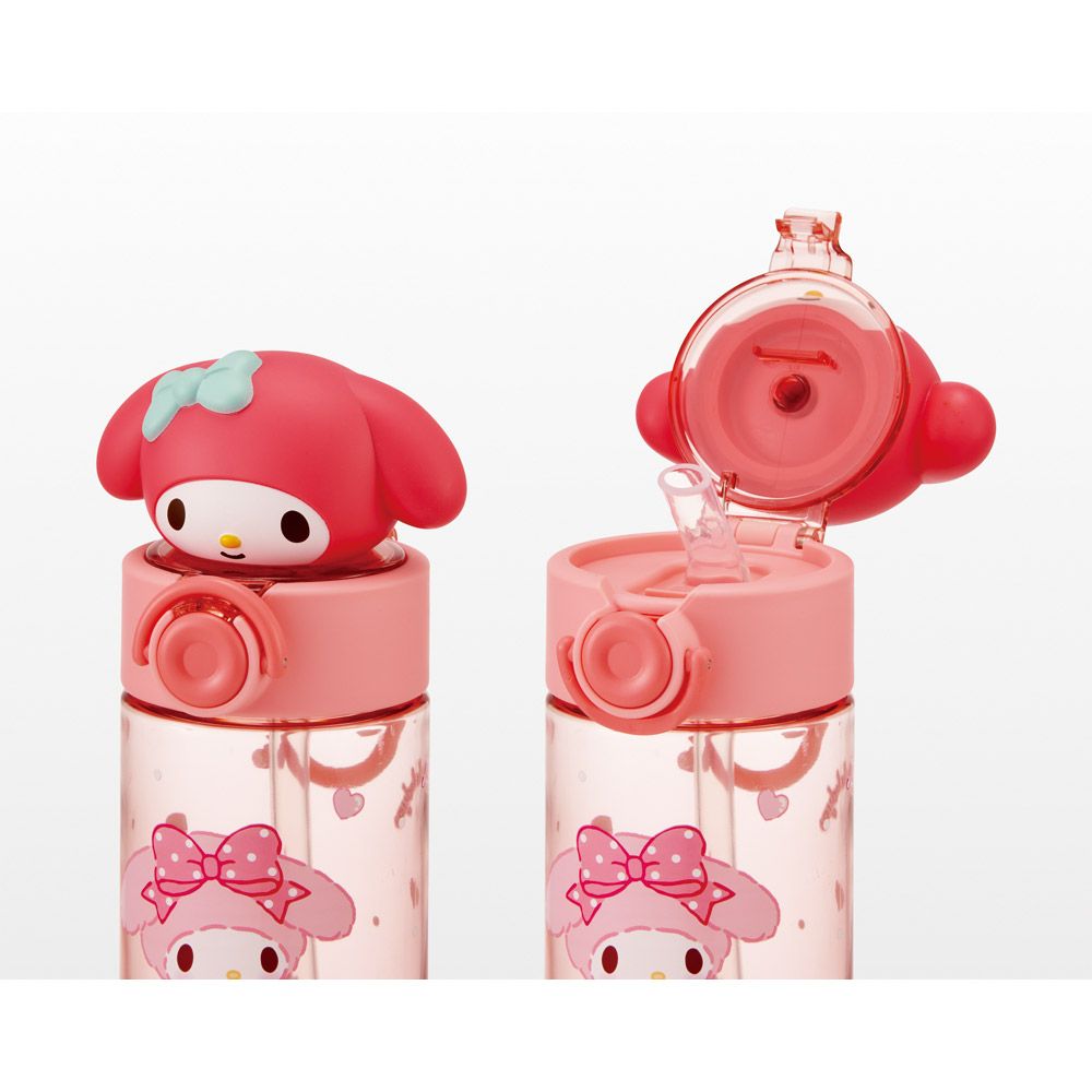 スケーター マスコット付き ストロー ボトル 水筒 470ml 手提げ リング 子供 skater PSBM5 マイメロディ マイメロ サンリオ 女の子 女子【ストロー飲み ストロータイプ 子ども こども かわいい】