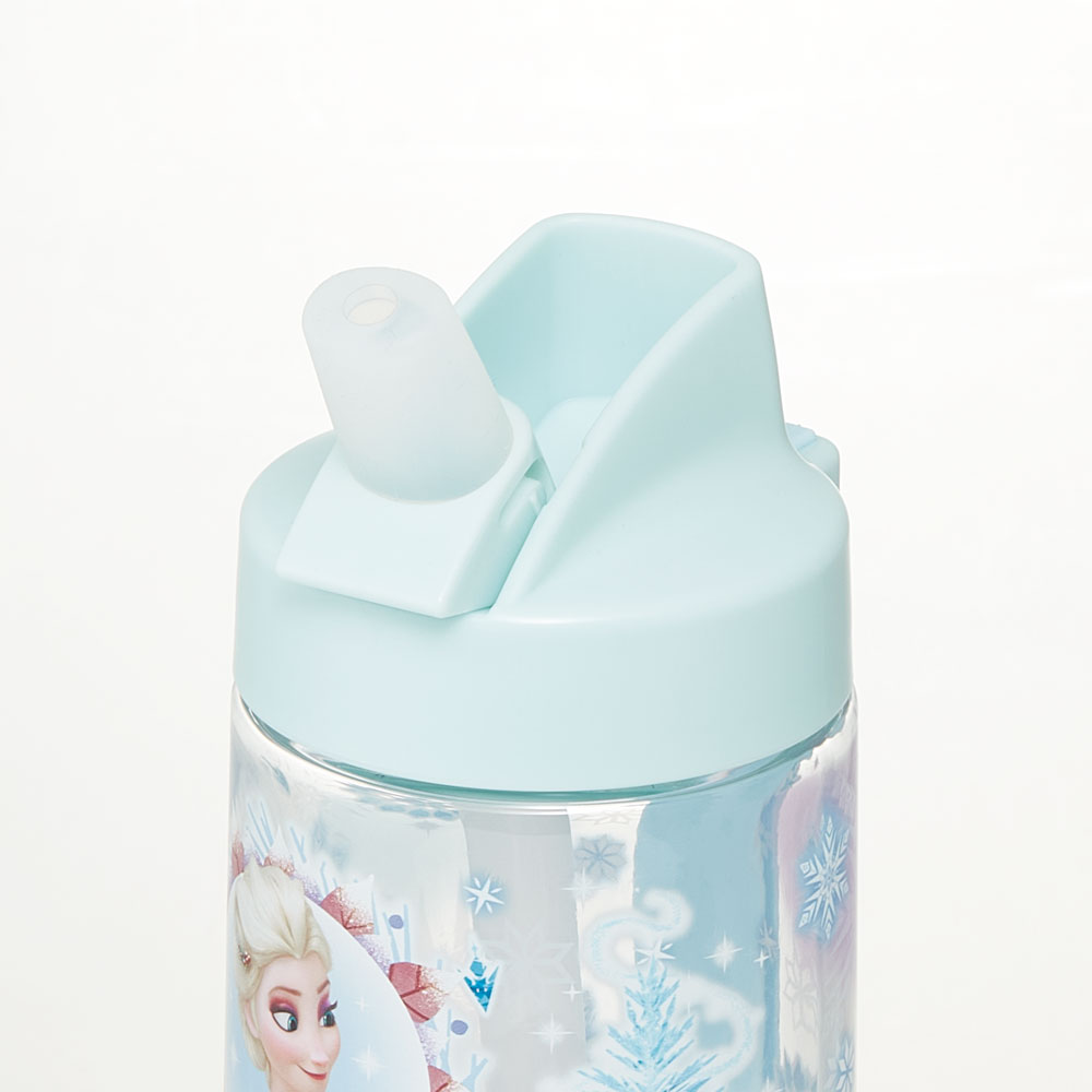 ストロー ボトル 水筒 500ml スパウト型 プラスチック クリア キッズ 子供 スケーター skater PSTB5 アナと雪の女王 アナ雪 ディズニー 女の子 女子