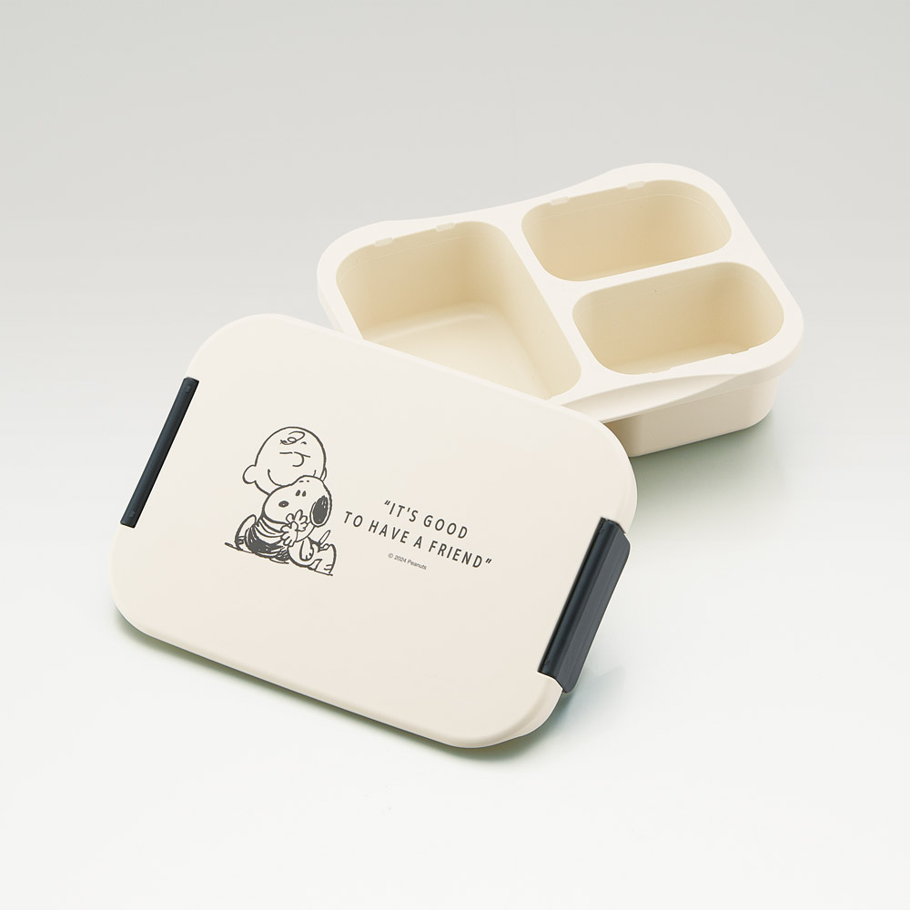 抗菌 セパレート型 弁当箱 900ml タイト ランチボックス 1段 一体型仕切り スケーター skater PTLBS9AG スヌーピー SNOOPY ピーナッツ 女性 レディース