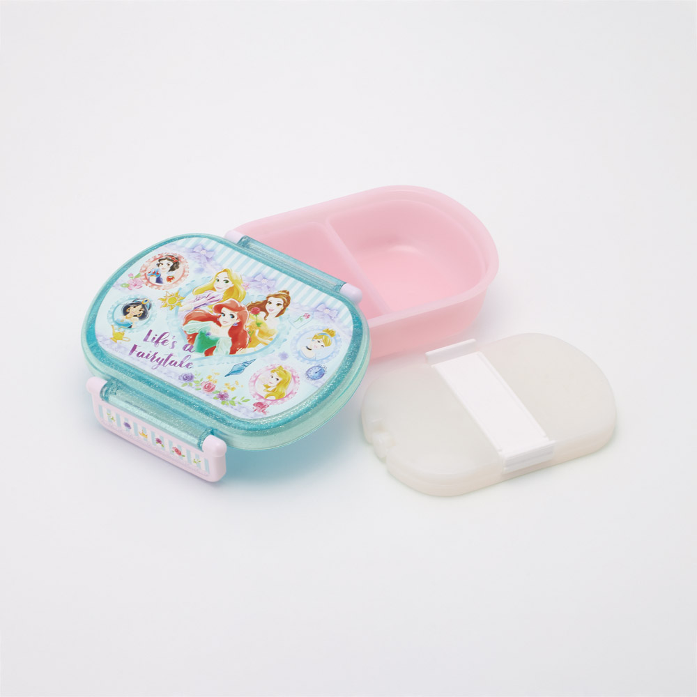 スケーター 保冷 お弁当箱 子供 360ml タイト ランチボックス 1段 弁当箱 レンジ対応 skater QA2BNIC ディズニー プリンセス 26年 女の子 女子【保冷剤 キャラクター 一段 丸型 可愛い 幼稚園 キッズ】