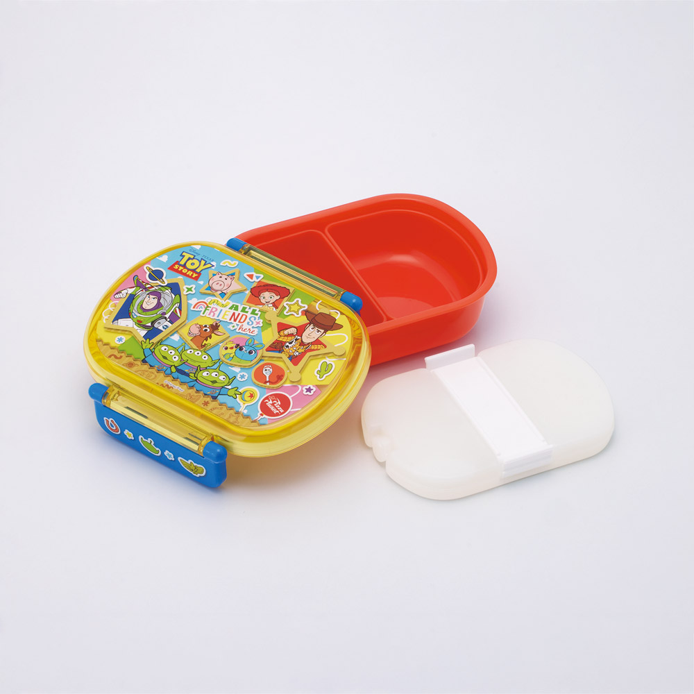 スケーター 保冷 お弁当箱 子供 360ml タイト ランチボックス 1段 弁当箱 レンジ対応 skater QA2BNIC トイストーリー 26年 トイ・ストーリー 男の子 女の子【保冷剤 キャラクター 一段 丸型 可愛い 幼稚園 キッズ】
