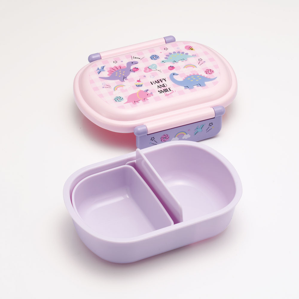 抗菌ふわっとフタタイトランチボックス 1段/360mlハッピー&スマイルレインボー/QAF2BAAG_4973307646317/スケーター