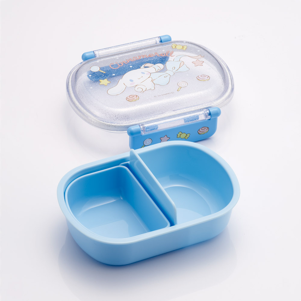 抗菌おかずがつぶれにくい ふわっとフタお弁当箱 1段/360ml シナモロール ビッグリボン/QAF2BAAG_4973307686757