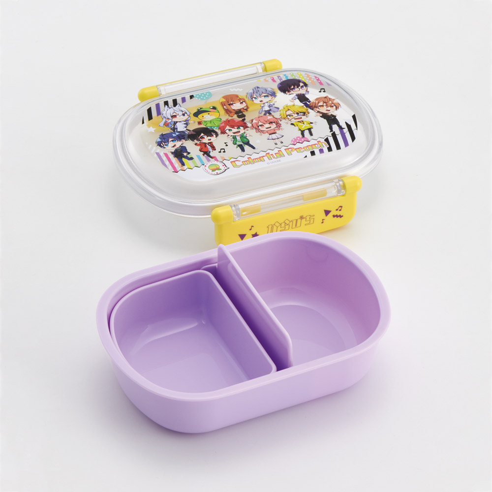 お弁当箱 一段 レンジ対応 食洗機対応 ランチボックス 360ml 一段弁当箱 丸型 skater スケーター QAF2BAAG カラフルピーチ 25年 からふるピーチ 女の子 男の子【かわいい 弁当箱 食洗機 おしゃれ レンジ 幼稚園 スリム キッズ】