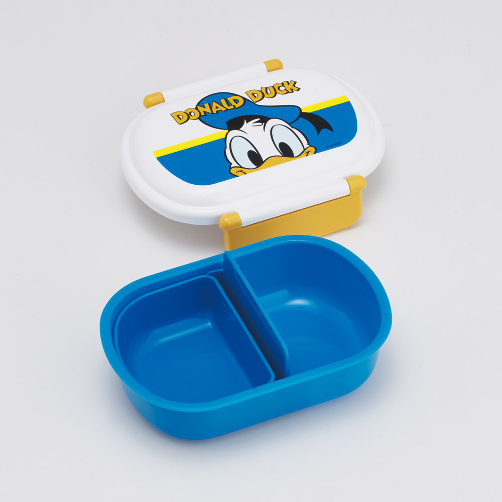 お弁当箱 一段 レンジ対応 食洗機対応 ランチボックス 360ml 一段弁当箱 丸型 skater スケーター QAF2BAAG ドナルドダック ドナルド ディズニー 男の子 女の子【かわいい 弁当箱 食洗機 おしゃれ レンジ 幼稚園 スリム キッズ】