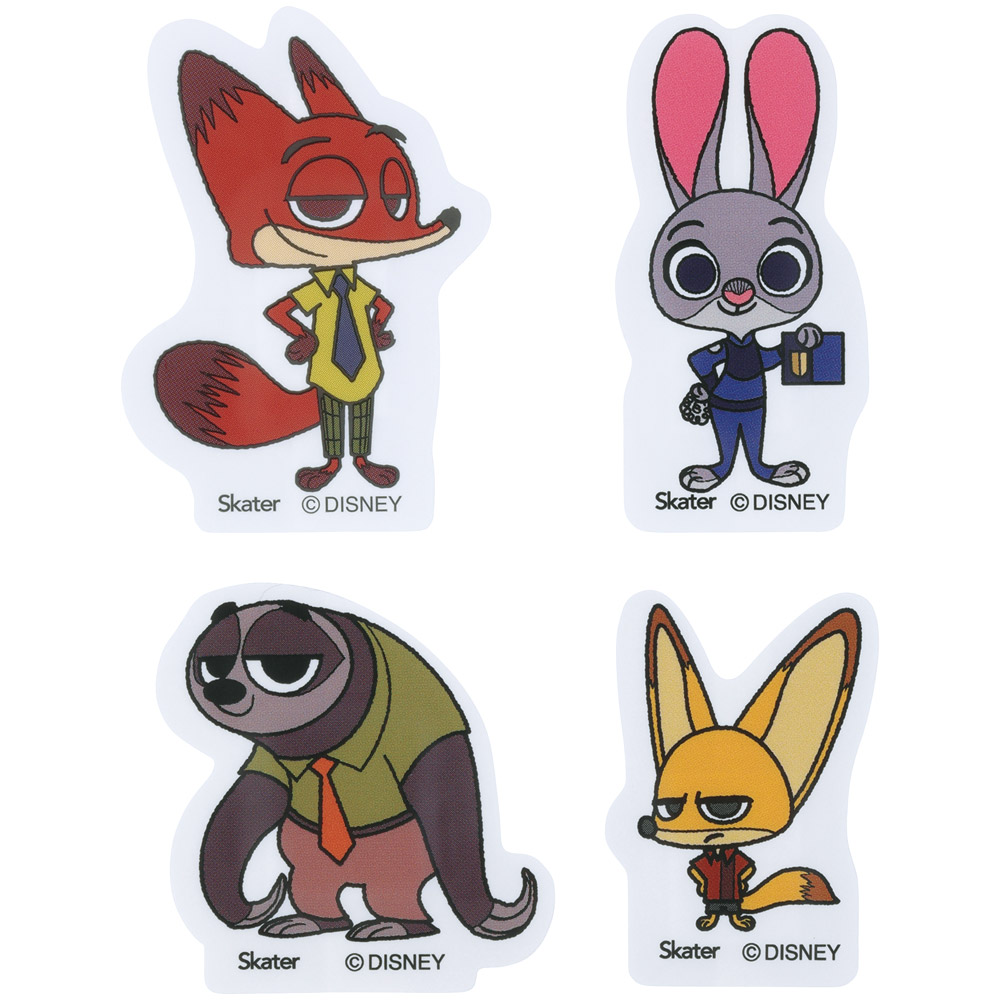【メール便対象品】 ダイカット 絆創膏 20枚入 ばんそうこう 携帯 可愛い かっこいい キャラクター skater スケーター QQBD20 ズートピア ニック ジュディ フィニック ディズニー【子供 キッズ 子ども おしゃれ かわいい キャラ 虫刺され】