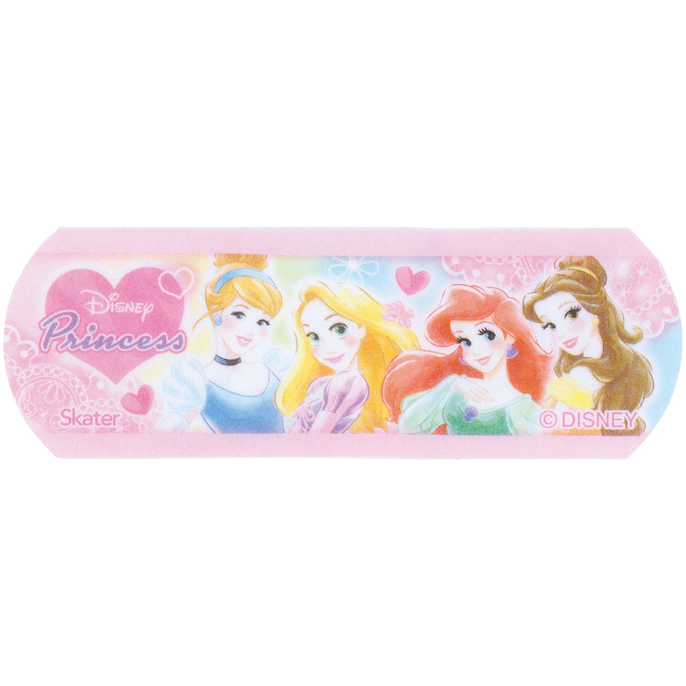 【メール便対象品】 絆創膏 キャラクター 防水 20枚入り M サイズ ばんそうこう 可愛い 子供 子ども スケーター skater QQBG2 ディズニー プリンセス 女の子 女子【キッズ バンソウコウ かわいい 怪我 ケガ キズ 傷 救急】