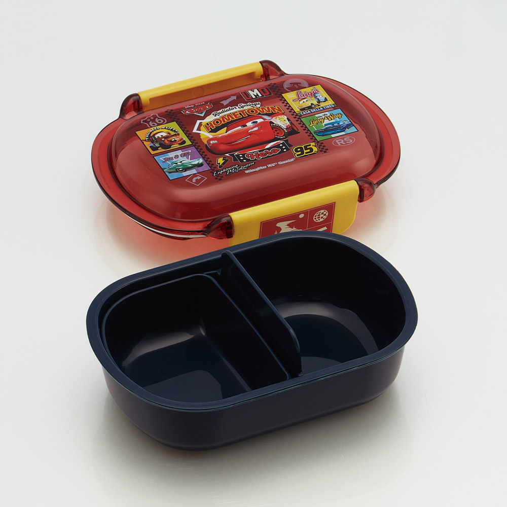 スケーター お弁当箱 子供 360ml 洗いやすい パッキン 日本製 食洗機対応 ふわっと型ふた skater QTAF2BA カーズ 26年 Cars ディズニー Disney 男の子 男子【キャラクター 1段 ランチボックス 丸型 幼稚園 キッズ】