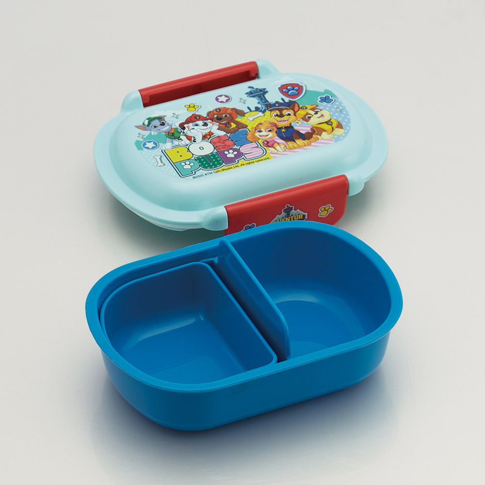 スケーター お弁当箱 子供 360ml 洗いやすい パッキン 日本製 食洗機対応 ふわっと型ふた skater QTAF2BA パウ パトロール 26年 パウパト 男の子 男子 男児【キャラクター 1段 ランチボックス 丸型 幼稚園 キッズ】