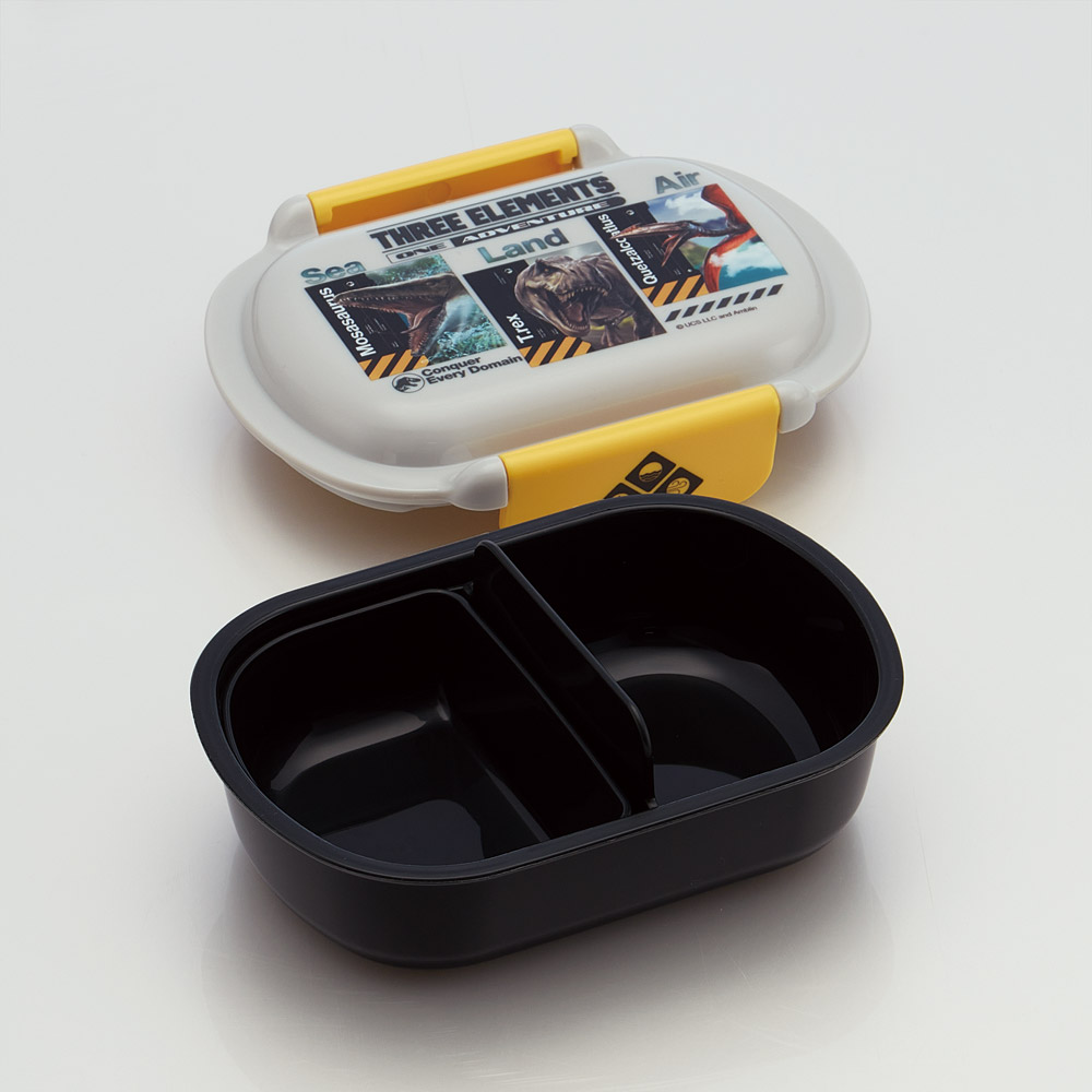 スケーター お弁当箱 子供 360ml 洗いやすい パッキン 日本製 食洗機対応 ふわっと型ふた skater QTAF2BA ジュラシックワールド リバース 恐竜 JW 男の子【キャラクター 1段 ランチボックス 丸型 幼稚園 キッズ】