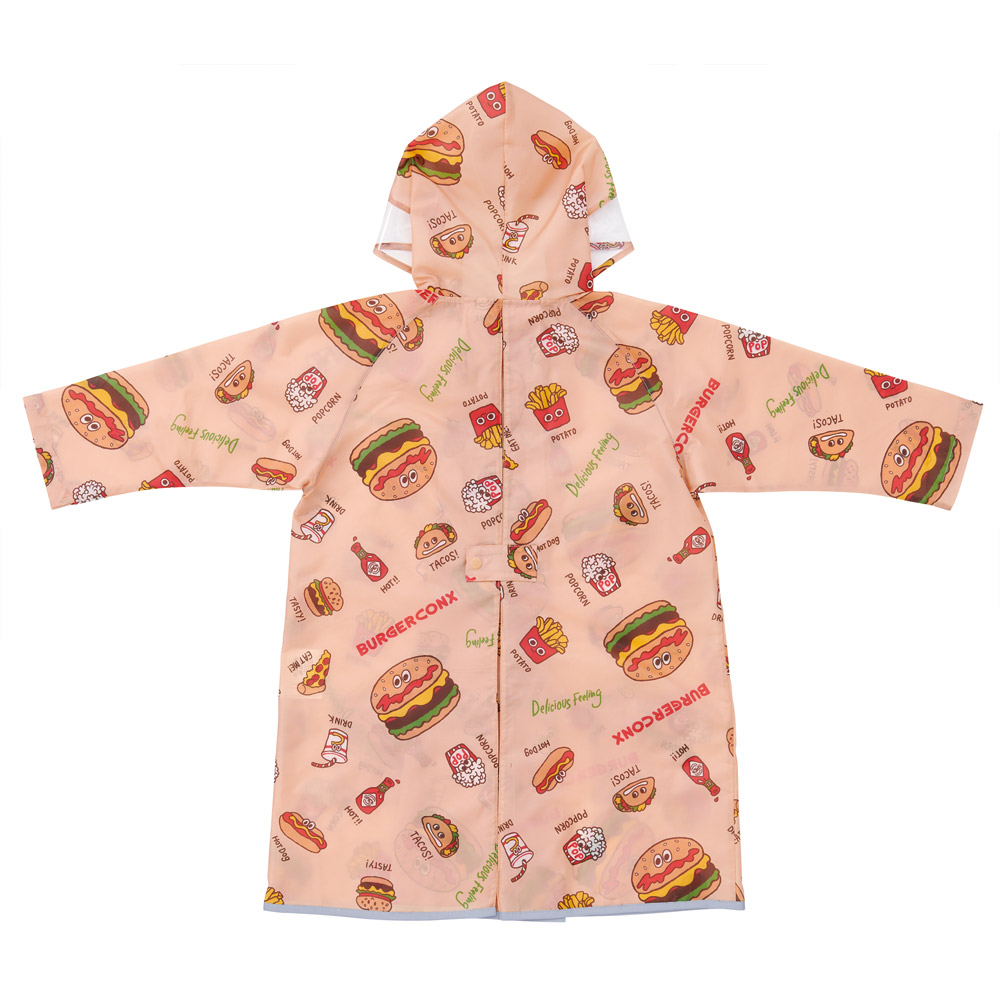 【メール便対象品】 レインコート キッズ 子供 ランドセル 対応 子ども 通学 キャラクター skater スケーター RACO1M バーガーコンクス BURGER CONX 男の子 女の子