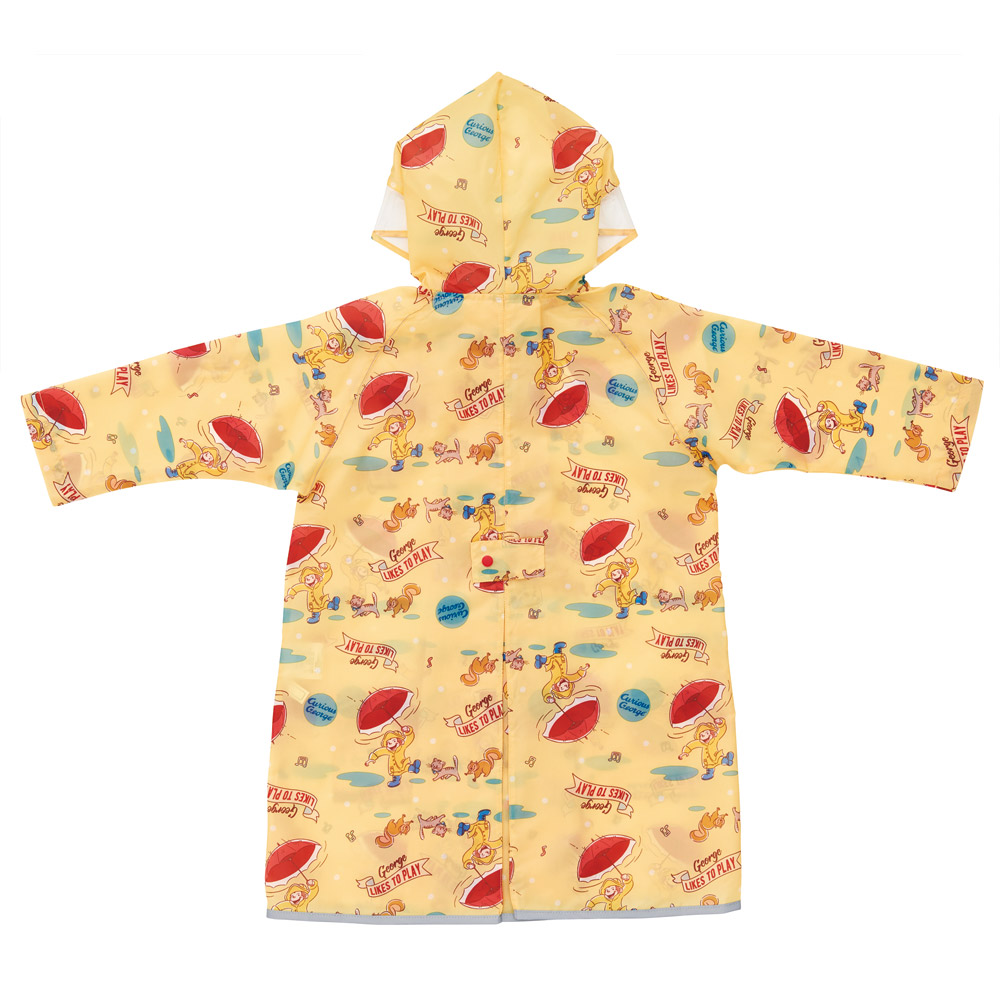 【メール便対象品】 レインコート キッズ 子供 ランドセル 対応 子ども 通学 キャラクター skater スケーター RACO1M おさるのジョージ ひとまねこざる 男の子 女の子