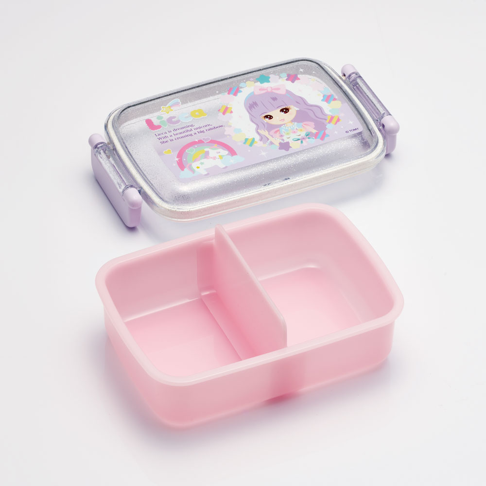 抗菌おかずがつぶれにくい ふわっとフタお弁当箱(角型) 1段/450ml リカちゃん23/RBF3ANAG_4973307622618