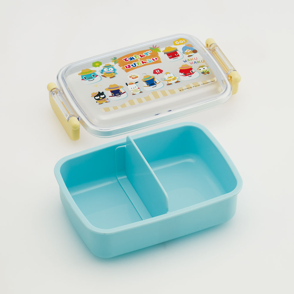 抗菌おかずがつぶれにくい ふわっとフタお弁当箱(角型) 1段/450ml とれたんずとはぴだんぶい/RBF3ANAG_4973307641602
